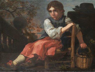 Seated Girl by Bernhard Keil